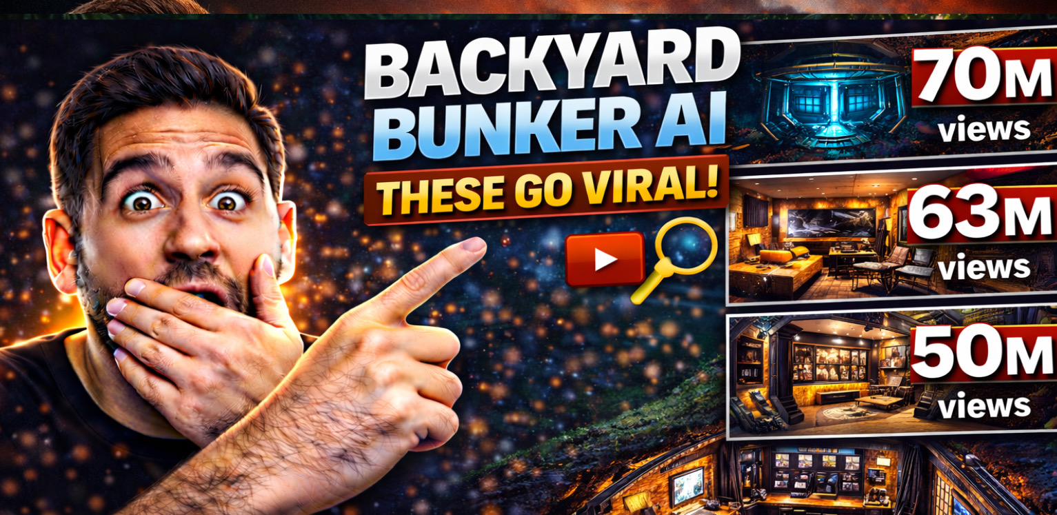 Backyard Bunker video with Ai Shorts